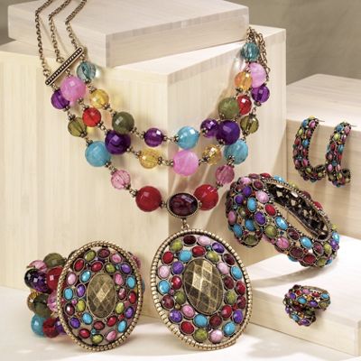 Multicolor Elliptical Jewelry