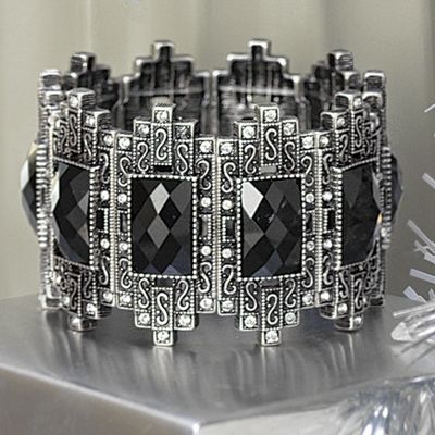 Faux Marcasite Stretch Bracelet