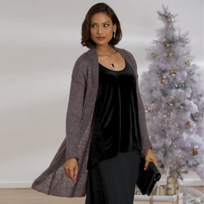 Metallic Thread Cardigan