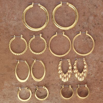 7 Pair Hoop Set