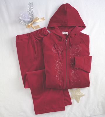 Glitter Velour Set