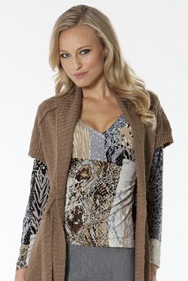 Side Drape Animal Top