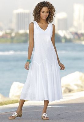 Gored Eyelet Dress 1