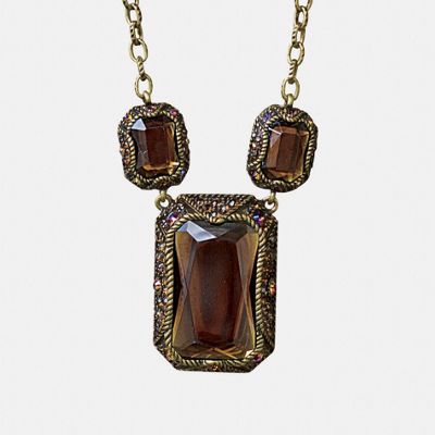 Faceted Stone Necklace