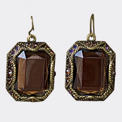 Faceted Stone Earrings