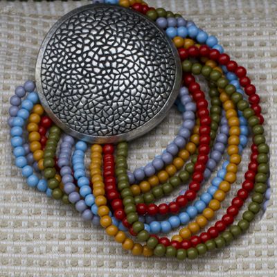 Multi Strand Medallion Bracelet
