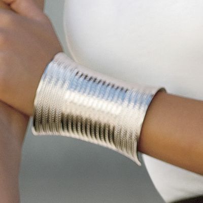 Bold And Beautiful Silvertone Cuff
