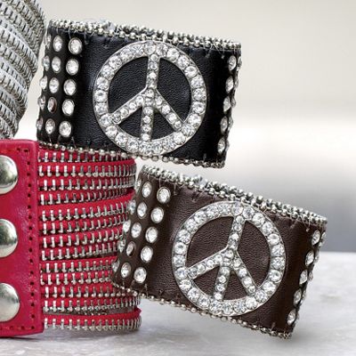 Peace Rhinestone Bracelet