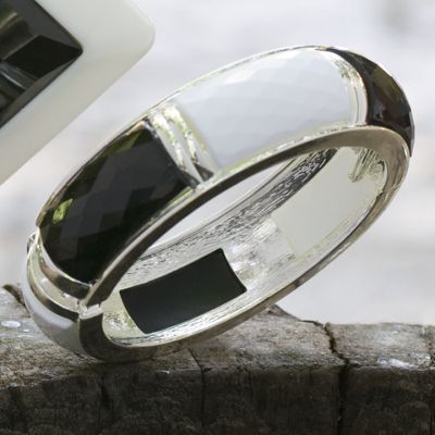 Black and White Bangle