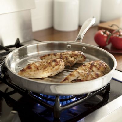 GinnyS Brand Stainless Steel Grill Pan 11