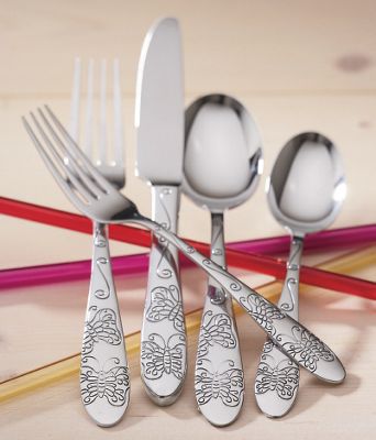 Butterfly Mirror Flatware Set