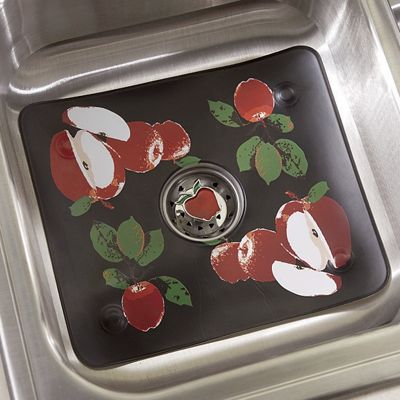 Sink Mat and Strainer Apple