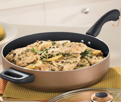 Paula Deen Fry Pan 5Qt Jumbo Coppertone