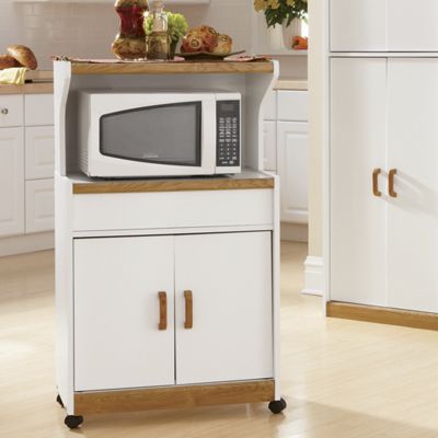 Microwave Cart, White