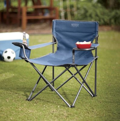 blue banquet chair