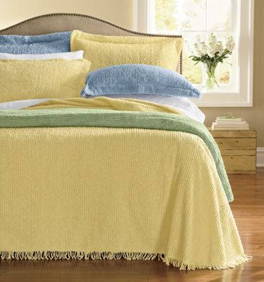 ribbed chenille tranquility bedspread sham