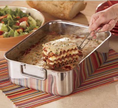 Lasagna Pan Roaster With Rack and Spatula
