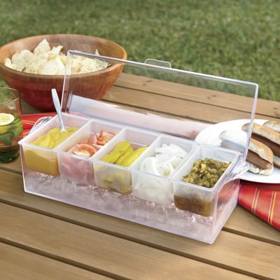 chilled condiment caddy