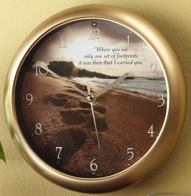 Footprints Clock
