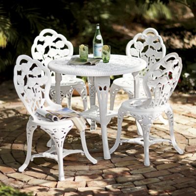 5 pc Rose Bistro Set