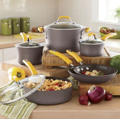 Rachael Ray Hard Anodized Nonstick Cookware 10 Pc Set