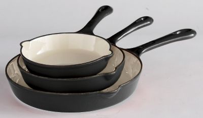 Enameled Cast Iron Skillet