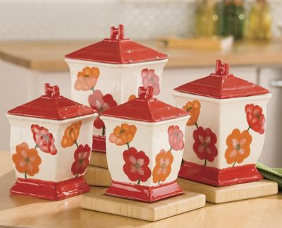 Floral Canister Set
