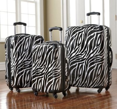 Luggage Zebra 3 Pc Set