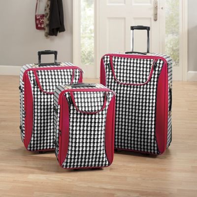 Luggage Houndstooth 3 Pc Set