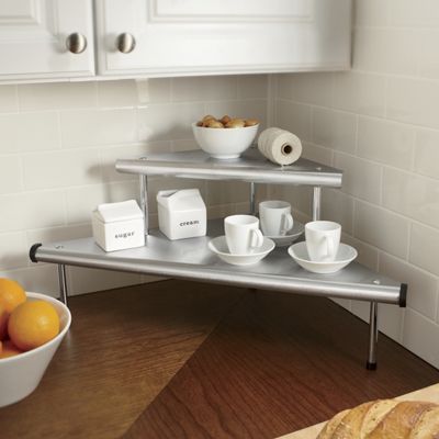 2 Tier Corner Shelf