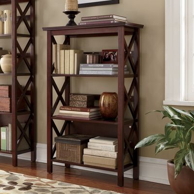 3 shelf Crossbar Bookcase