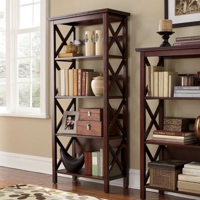 4 shelf Crossbar Bookcase