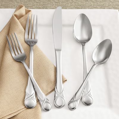 20 pc Stainless Steel Crossett Flatware Set