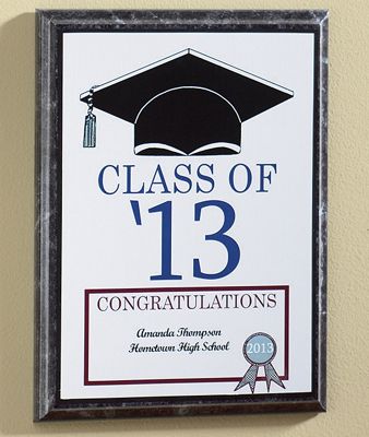 personalized graduation plaque