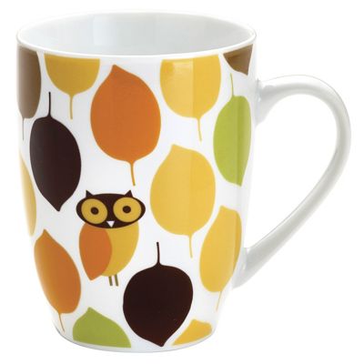 Rachael Ray Mugs Little Hoot Set Of 4
