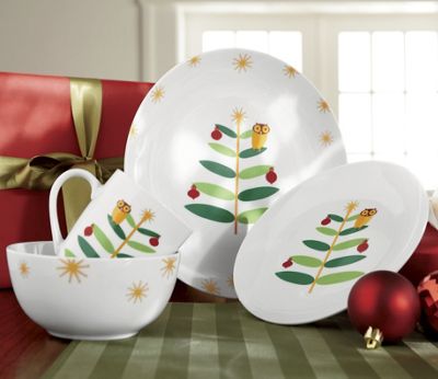 Rachael Ray 16 pc Lil Hoot Dinnerware