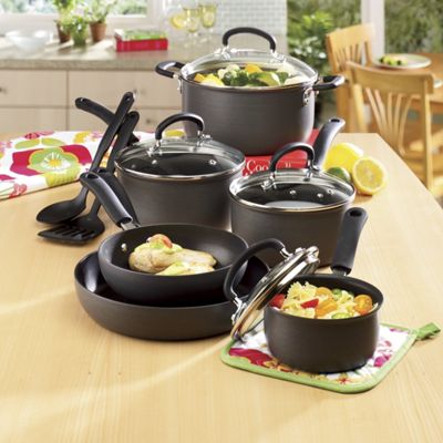 T Fal Anodized Cookware 12 Pc Ultimate Set With Free Griddle