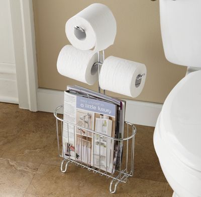bath tissue magazine holder