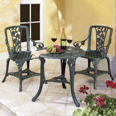 3 Pc Rose Bistro Set