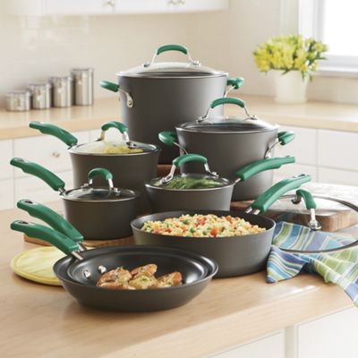 rachael ray hard anodized nonstick cookware set