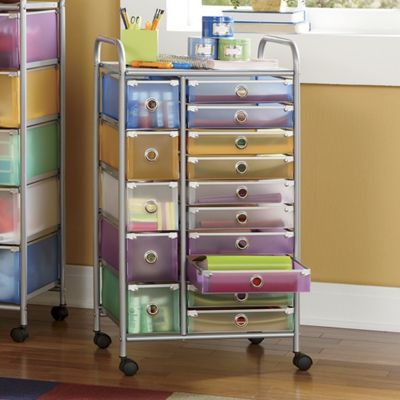 15 Drawer Colorful Craft Cart