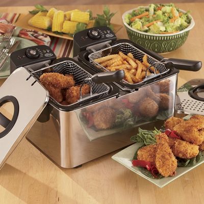 Ginnys Brand Double Deep Fryer
