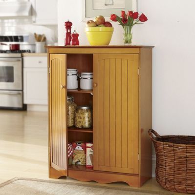 pine 2 door pantry