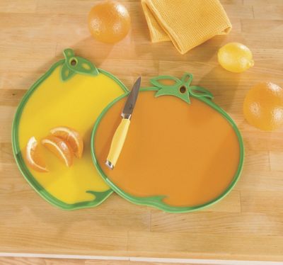 set of 2 citrus cutting boards