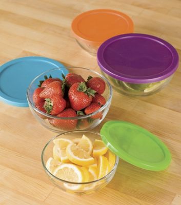 set of 4 glass bowls