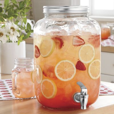 canning jar beverage dispenser