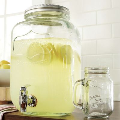 canning jar beverage dispenser