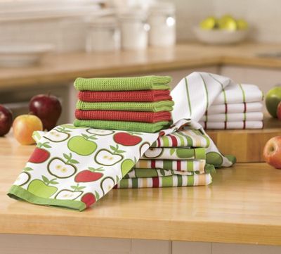 16 pc apple kitchen towel set