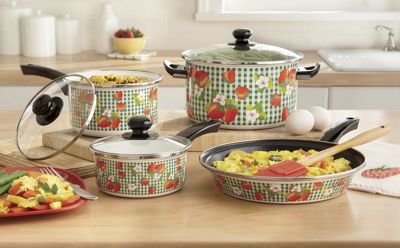 ginny s 7 pc strawberry cookware set