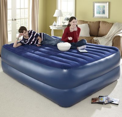 Queen Air Bed   Flocked Top